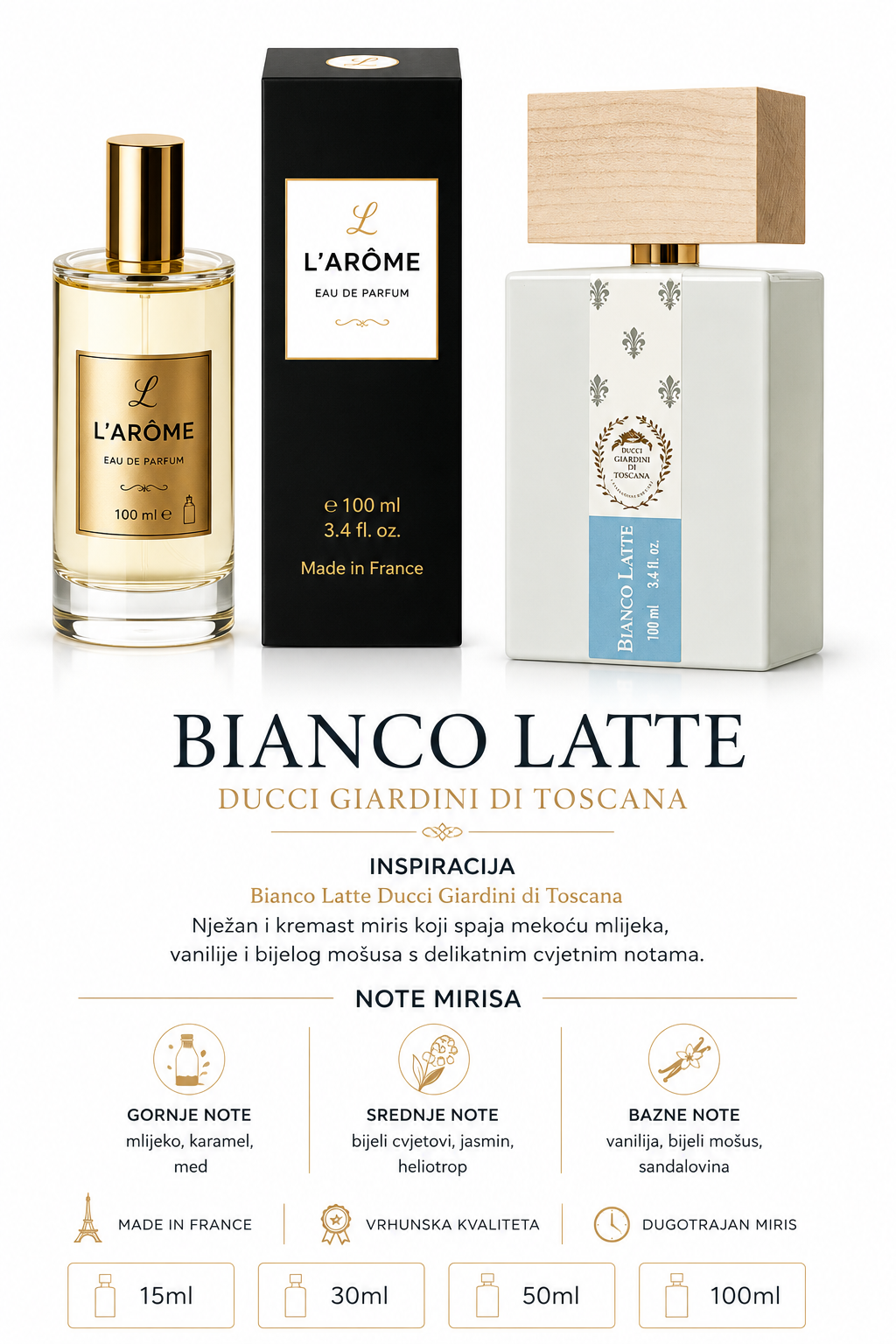 L739 INSPIRACIJA: Bianco Latte Giardini Di Toscana