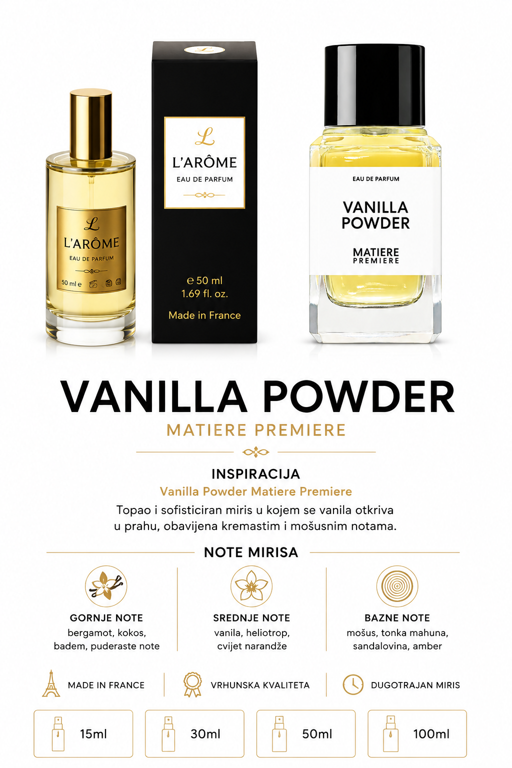 L790 NICHE INSPIRACIJA: Vanilla Powder Matiere Premiere