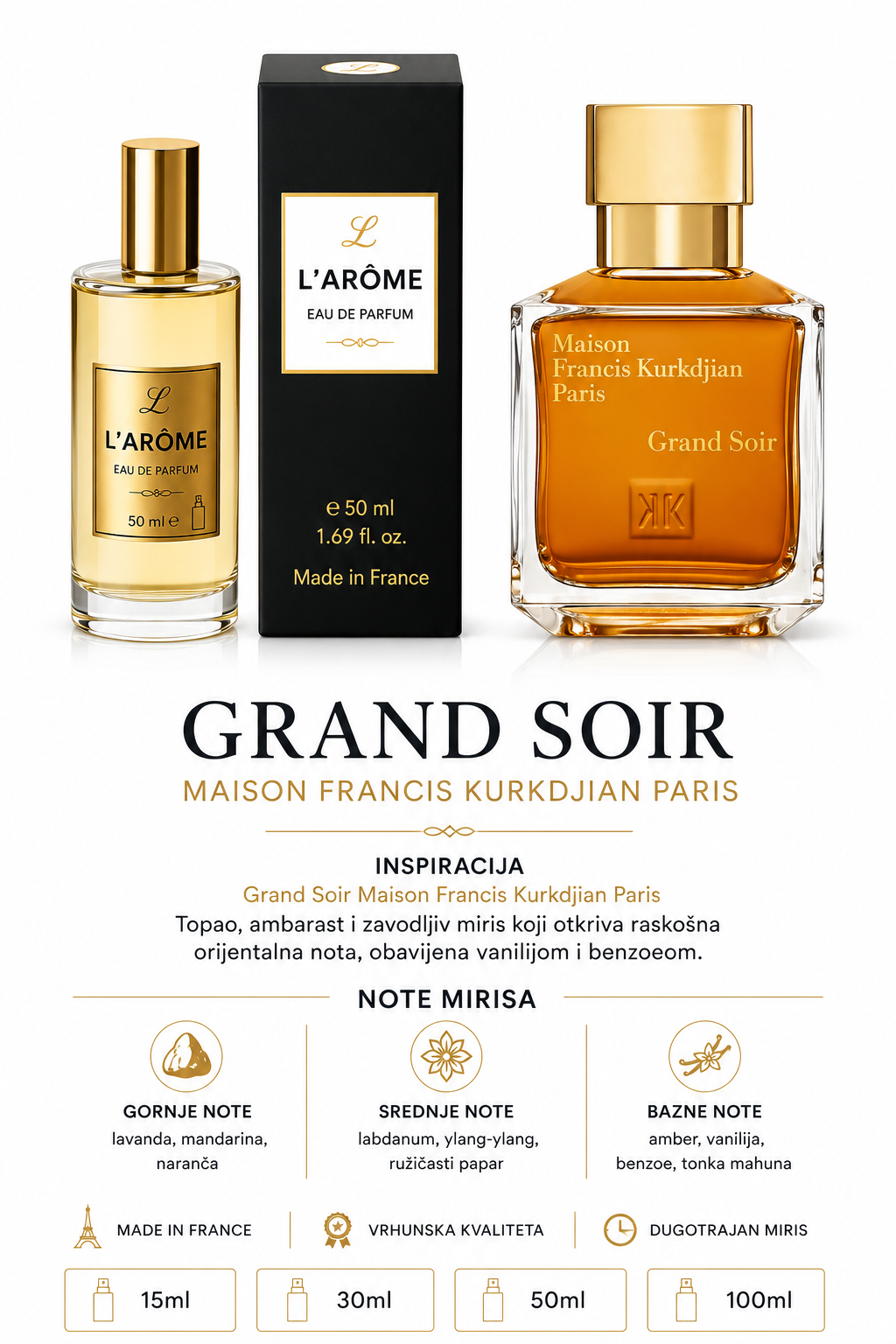 L943 NICHE INSPIRACIJA: Grand Soir Maison Francis Kurkdjian