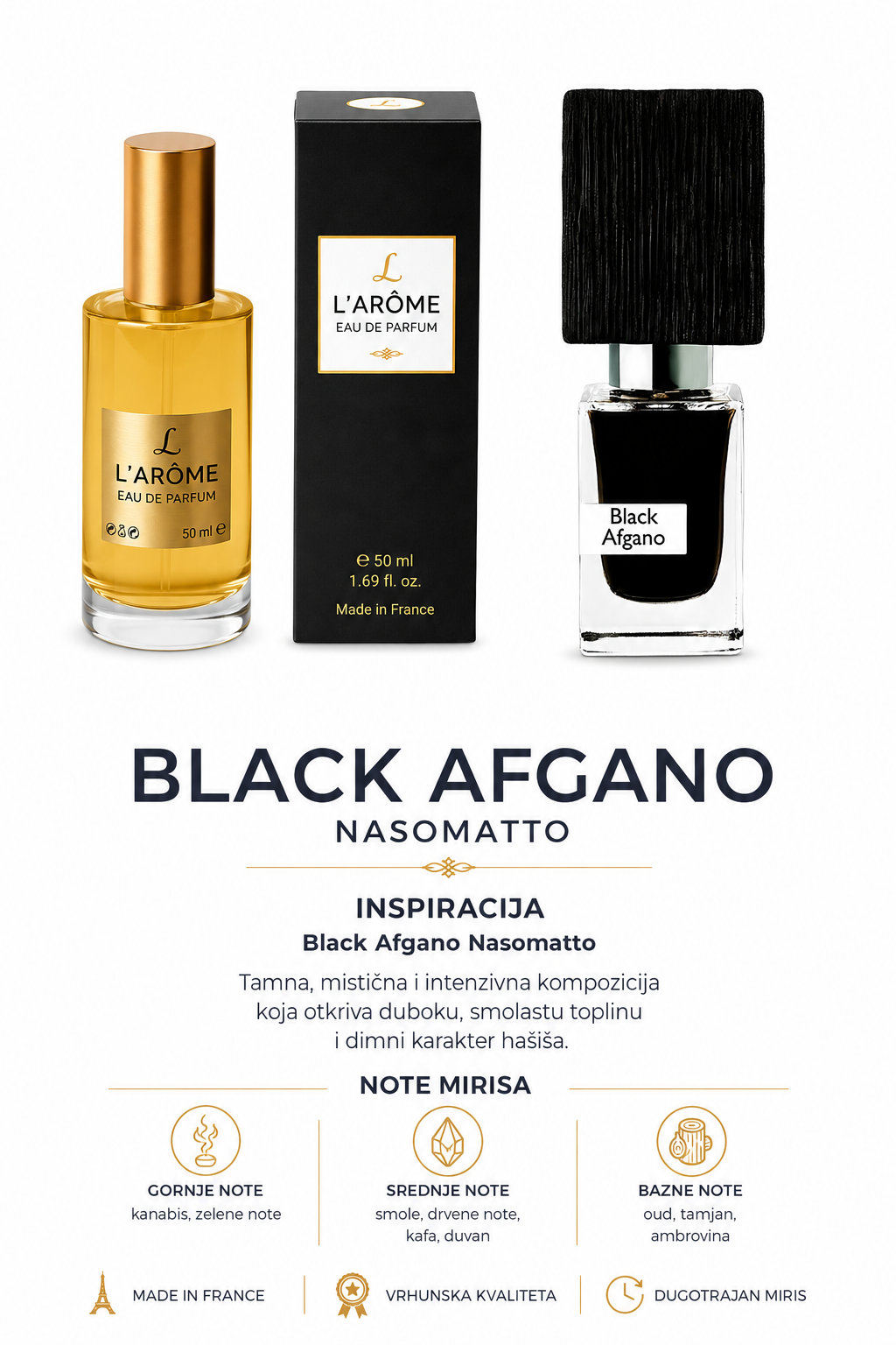 L705 INSPIRACIJA: Black Afgano Nasomatto