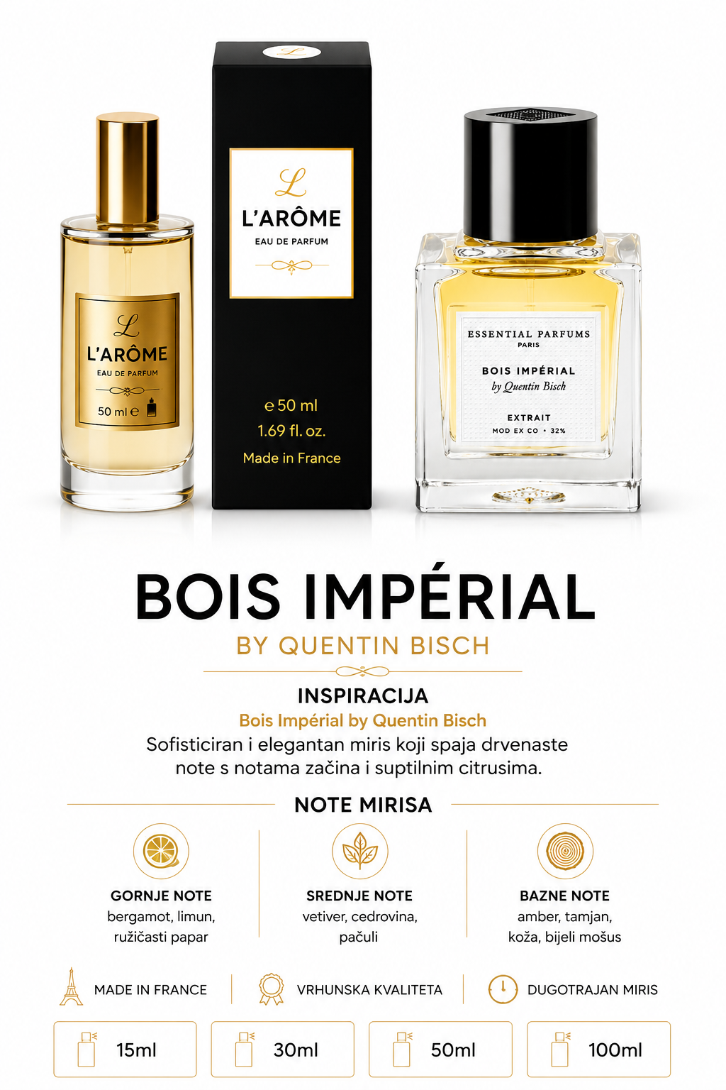 L970 INSPIRACIJA: Bois Impérial Extrait Essential Parfums