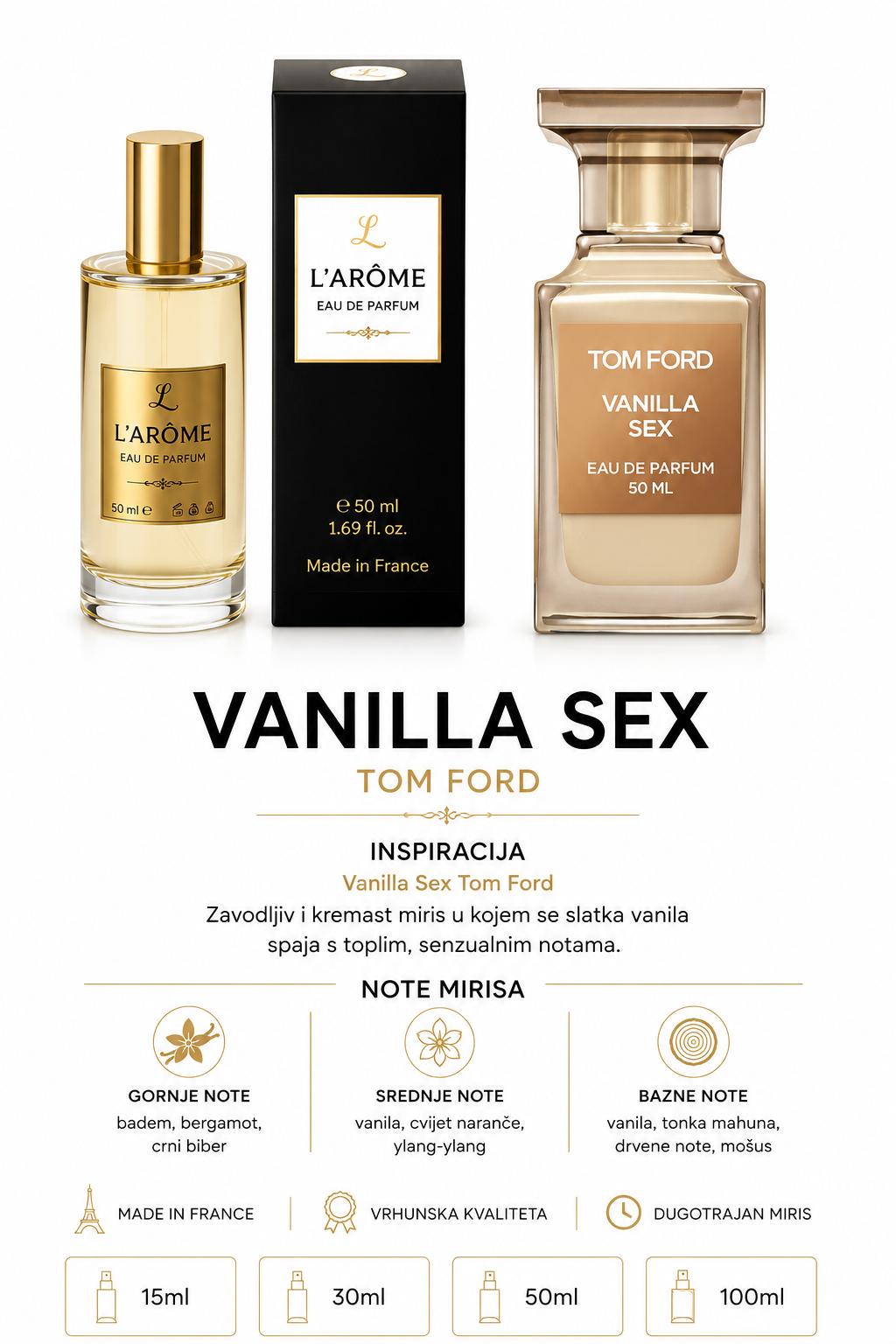 L900 NICHE INSPIRACIJA: Vanilla Tom Ford